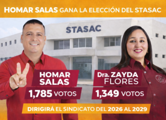 Homar Salas gana la elección del STASAC; dirigirá el sindicato de 2026 a 2029