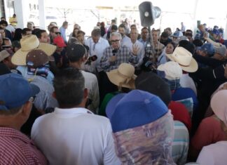 Rocha Moya abre diálogo con “Aquí No” y sube el caso Mexinol a la agenda presidencial