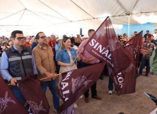 De la gubernatura a su terruño: Yeraldine Bonilla activa obras viales en su comunidad natal