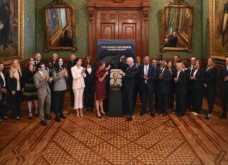 Sheinbaum recibe a Gianni Infantino en Palacio Nacional previo al Mundial 2026