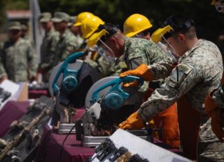 Ejército destruye más de 800 armas en Culiacán; destacan impacto en la seguridad