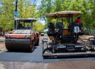 Ayuntamiento mejora vialidades en Valles del Sol y Finisterra con obras de reencarpetado
