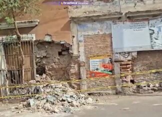 ¡Se cayó! Colapsa parcialmente un edificio histórico en el Centro de Culiacán