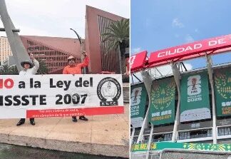 CNTE amenaza con extender protestas al Estadio Ciudad de México; mantiene plantón en el Zócalo