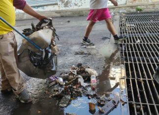 Media tonelada de basura bloqueaba el desagüe de Culiacán: activan limpieza de emergencia tras lluvias