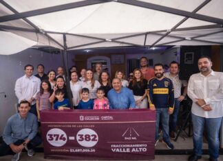 Tras 18 años de espera, entregan 9 calles pavimentadas en Valle Alto