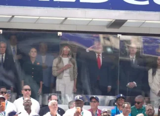 Claudia Sheinbaum y Donald Trump en el palco de la final del Mundial 2026: cumbre diplomática en Nueva York