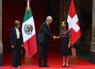 Alianza tras 80 años de diplomacia: Claudia Sheinbaum recibe al presidente de Suiza en Palacio Nacional bajo agenda comercial y tecnológica