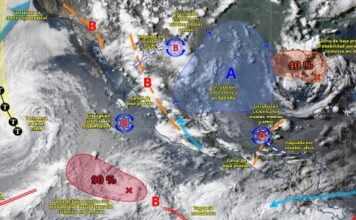 El monzón y el fuego climático parten a México: lluvias de 150 mm y calor de 45 °C azotan simultáneamente