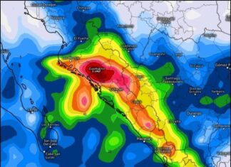 Alerta en Sinaloa por lluvias intensas de hasta 150 mm durante el fin de semana