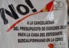 Se manifiestan en el Congreso de BCS por presunto recorte a la Casa del Estudiante en CDMX
