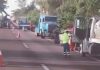 Volcadura de tráiler paraliza la maxipista Culiacán-Mazatlán: cierran carriles al sur por maniobras de rescate