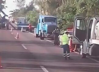 Volcadura de tráiler paraliza la maxipista Culiacán-Mazatlán: cierran carriles al sur por maniobras de rescate