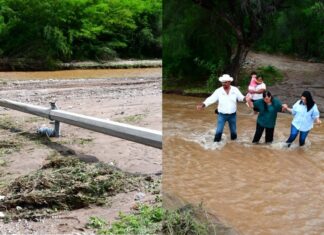 Lluvias en la sierra de Choix dejan a 100 familias con 9 días sin luz y caminos bloqueados