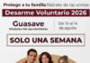Guasave ofrece hasta 15 mil pesos en efectivo por la entrega anónima de armas de fuego