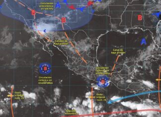 Contraste climático en México: Ocho estados enfrentan lluvias intensas mientras el termómetro supera los 45 grados en el norte