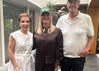 Con gorras de “Make México Safe Again”: Maru Campos se reúne con Vicente Fox y Marta Sahagún ante tensión institucional
