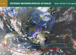 Lluvias fuertes marcarán la noche de este martes en Sinaloa y otros estados