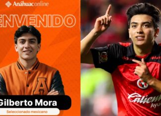 Gilberto Mora suma otro reto: el futbolista de 17 años ya es alumno de la Anáhuac