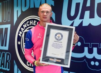 Haaland recibe siete certificados Guinness y llega a la nueva temporada con más récords