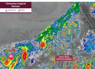 Tormenta tropical “Hernán” se forma en el Pacífico; no representa peligro para México