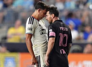 Messi recibe multa de la MLS por polémico contacto con un rival