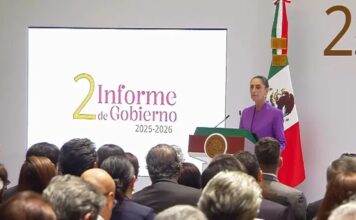 Sheinbaum presume 51% menos homicidios y obras de agua en su Segundo Informe